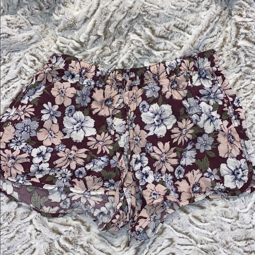 floral soft shorts